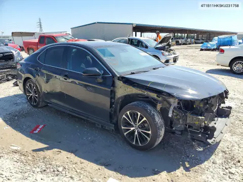 2019 Toyota Camry Se VIN 4T1B11HK5KU231758 фото 4