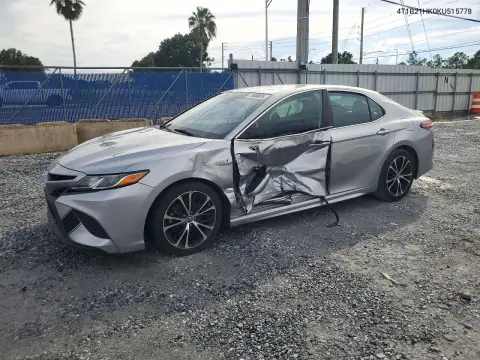 4T1B21HK0KU515778 — 2019 Toyota Camry, Сторона, фото до ремонта