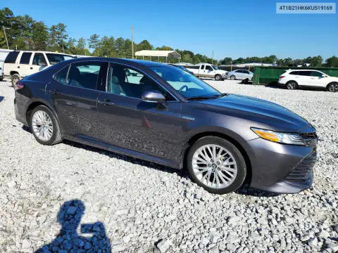 4T1B21HK6KU519169 — 2019 Toyota Camry, фото 4 с аукциона Copart, Передняя часть