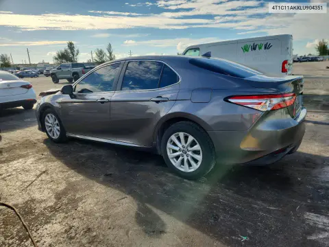 2020 Toyota Camry Le VIN 4T1C11AKXLU904351 фото 2