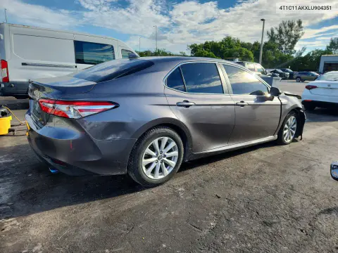2020 Toyota Camry Le VIN 4T1C11AKXLU904351 фото 3