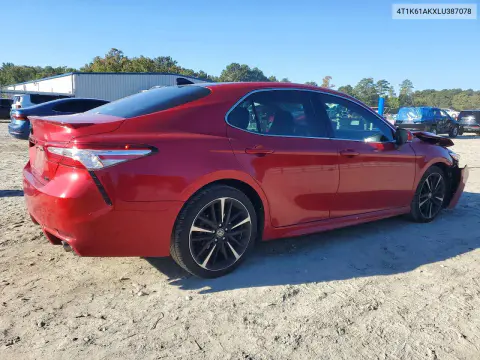 2020 Toyota Camry Xse VIN 4T1K61AKXLU387078 фото 3