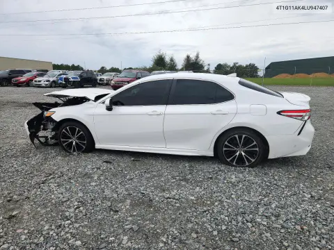2020 Toyota Camry Se VIN 4T1G11AK4LU947407 фото 2