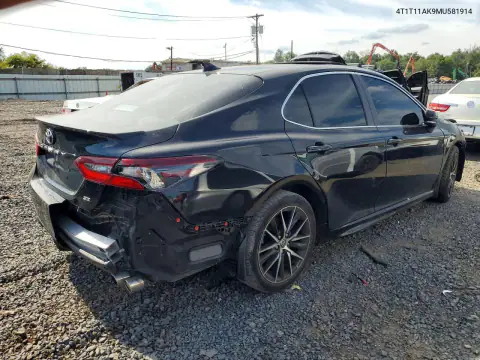 4T1T11AK9MU581914 — 2021 Toyota Camry, фото 3 с аукциона Copart, Повреждения со всех сторон