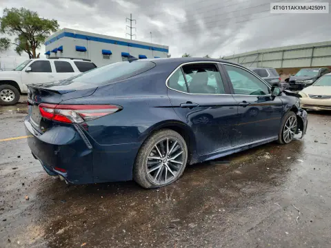 2021 Toyota Camry Se VIN 4T1G11AKXMU425091 фото 3