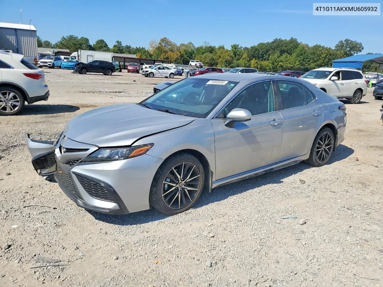 4T1G11AKXMU605932 Toyota Camry 2021 — повреждение Передняя часть, фото до ремонта
