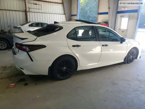 2021 Toyota Camry Se Nightshade VIN 4T1G11AK0MU432146 фото 3