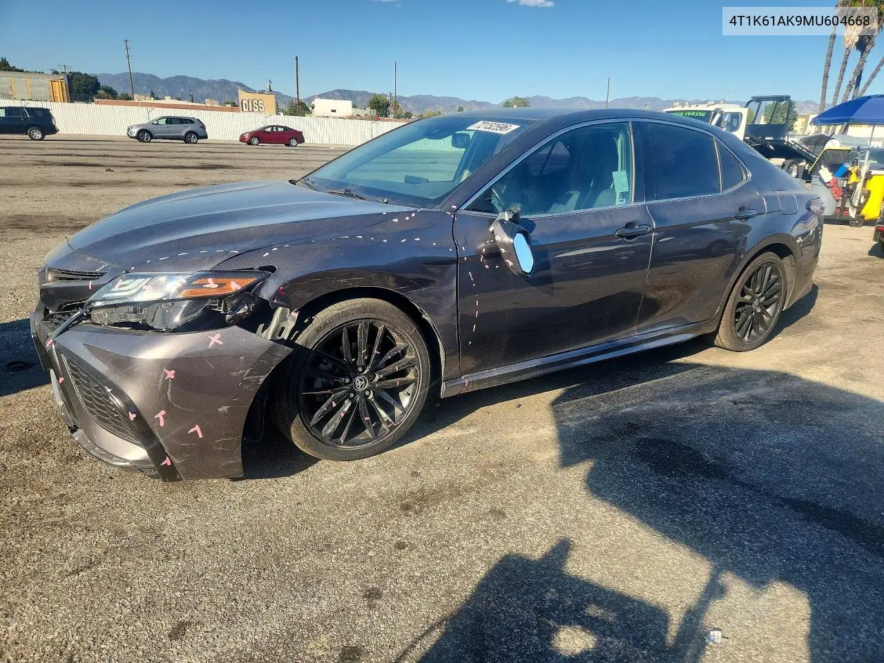 2021 Toyota Camry Xse VIN 4T1K61AK9MU604668 фото 1