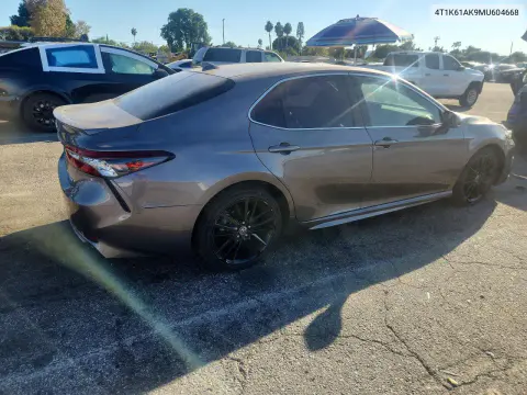 2021 Toyota Camry Xse VIN 4T1K61AK9MU604668 фото 3