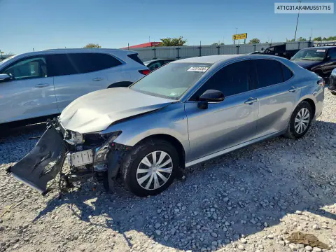 2021 Toyota Camry Le VIN 4T1C31AK4MU551715 фото 1