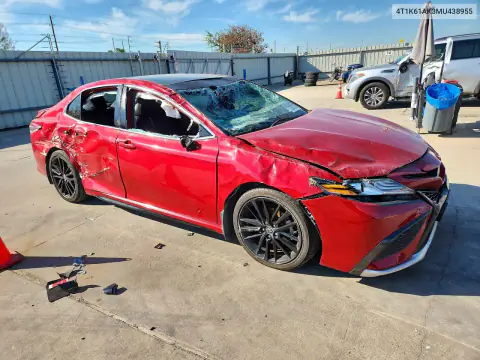 4T1K61AK3MU438955 — 2021 Toyota Camry, фото 4 с аукциона Copart, Передняя часть