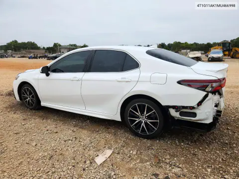 2021 Toyota Camry Se VIN 4T1G11AK1MU466998 фото 2