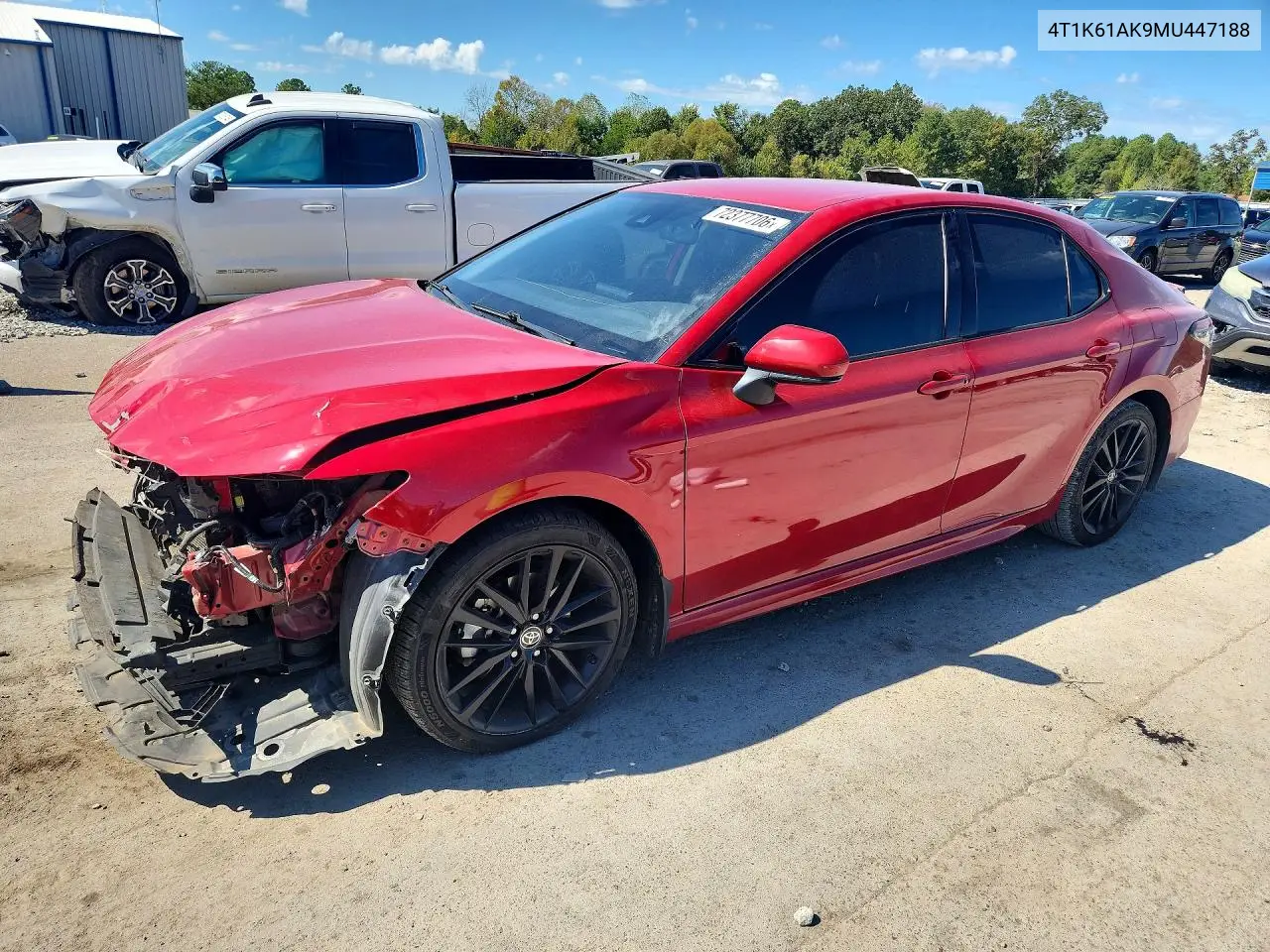 4T1K61AK9MU447188 Toyota Camry 2021 — повреждение Передняя часть, фото до ремонта