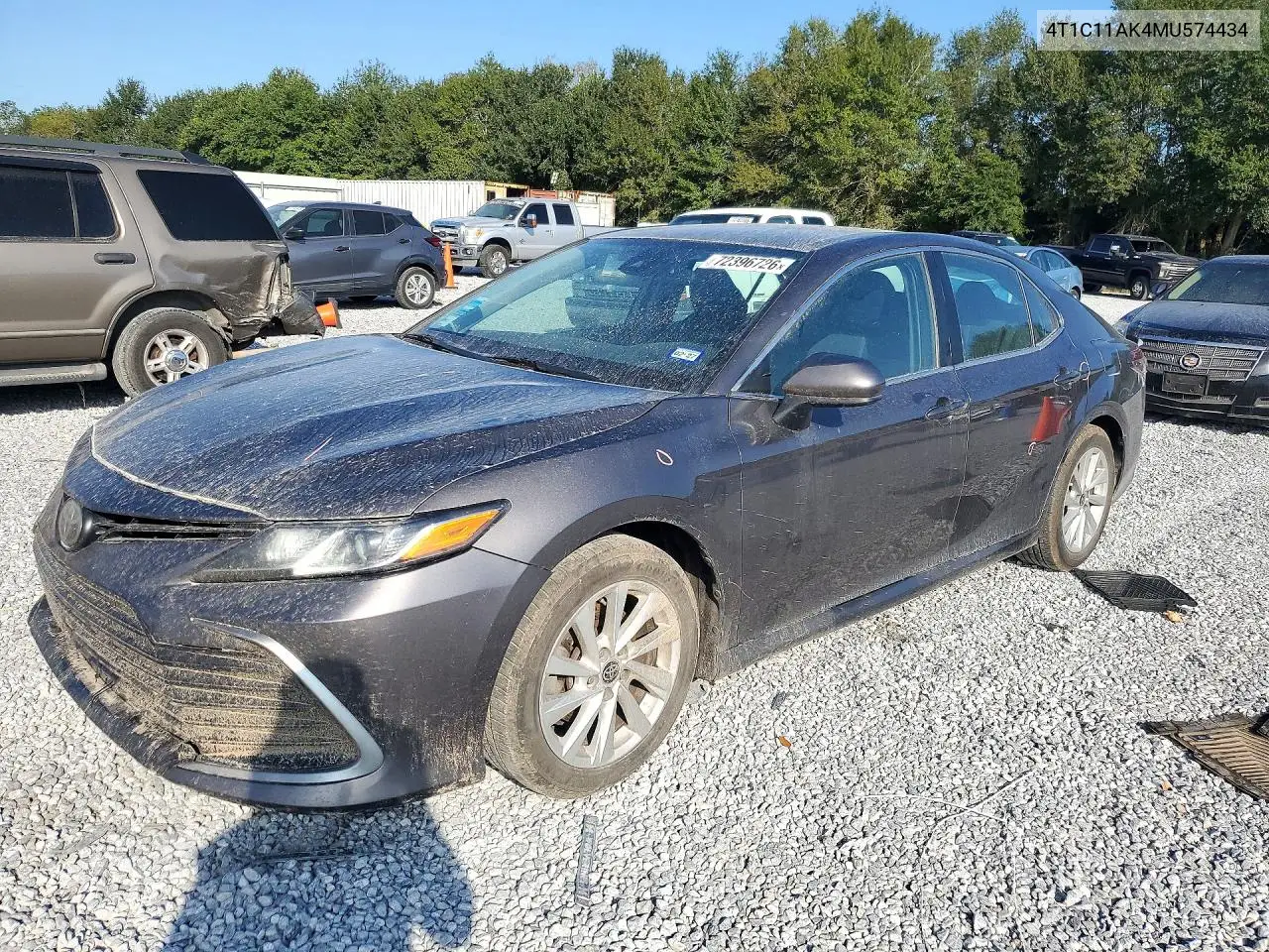 4T1C11AK4MU574434 Toyota Camry 2021 — повреждение Сторона, фото до ремонта