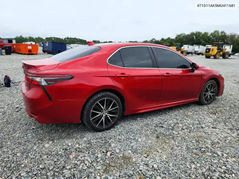2021 Toyota Camry Se VIN 4T1G11AK5MU411681 фото 3