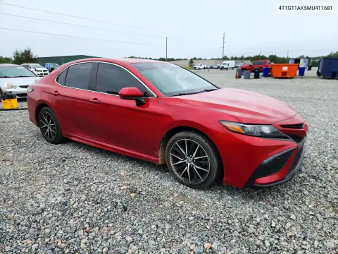 2021 Toyota Camry Se VIN 4T1G11AK5MU411681 фото 4