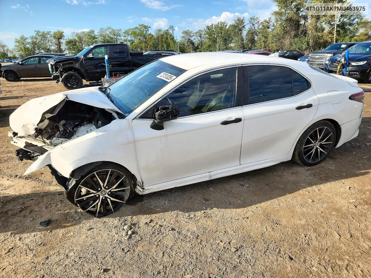 4T1G11AK7MU463975 Toyota Camry 2021 — повреждение Передняя часть, фото до ремонта