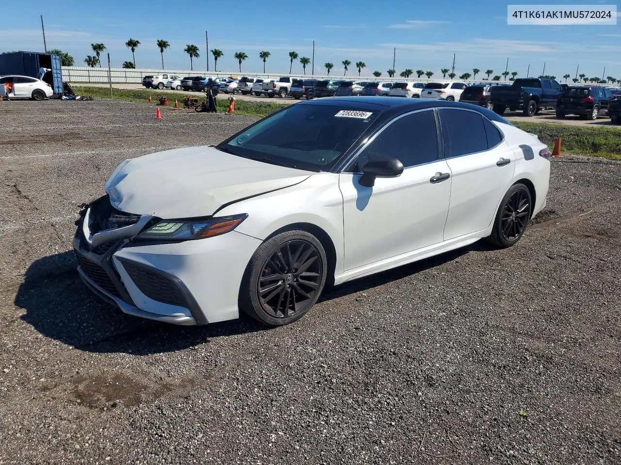 2021 Toyota Camry Xse VIN 4T1K61AK1MU572024 фото 1