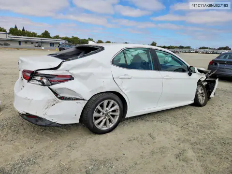 2022 Toyota Camry Le VIN 4T1C11AK8NU027183 фото 3