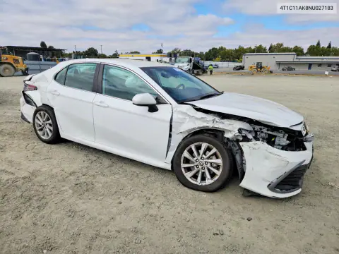 2022 Toyota Camry Le VIN 4T1C11AK8NU027183 фото 4