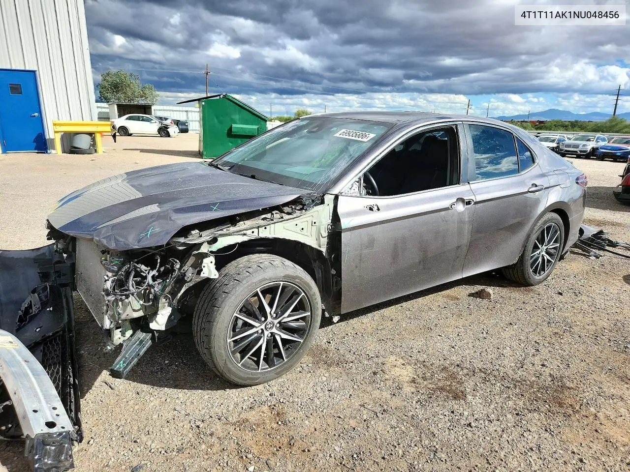 2022 Toyota Camry Se VIN 4T1T11AK1NU048456 фото 1