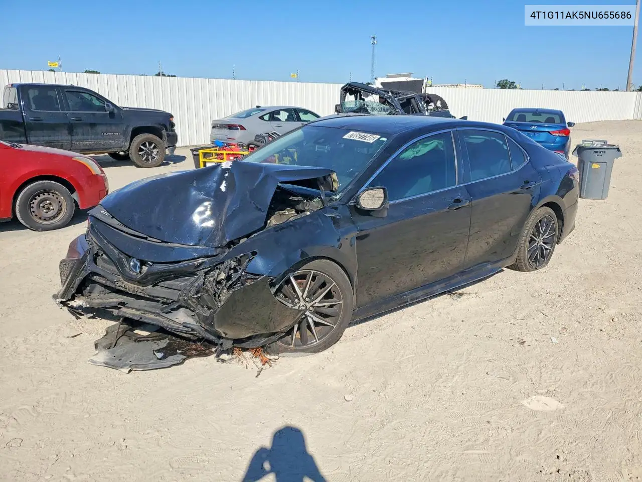 2022 Toyota Camry Se VIN 4T1G11AK5NU655686 фото 1