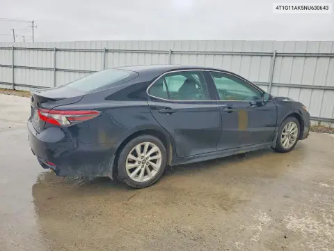 2022 Toyota Camry Se VIN 4T1G11AK5NU630643 фото 3