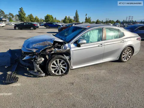 2022 Toyota Camry Le VIN 4T1C11AK6NU646980 фото 1