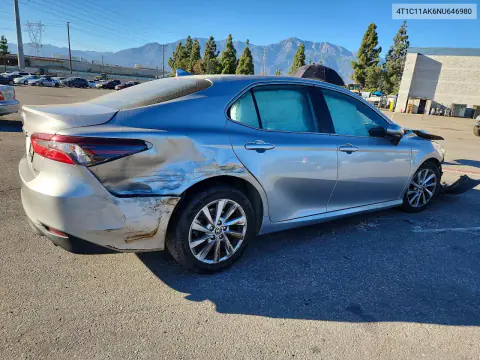2022 Toyota Camry Le VIN 4T1C11AK6NU646980 фото 3