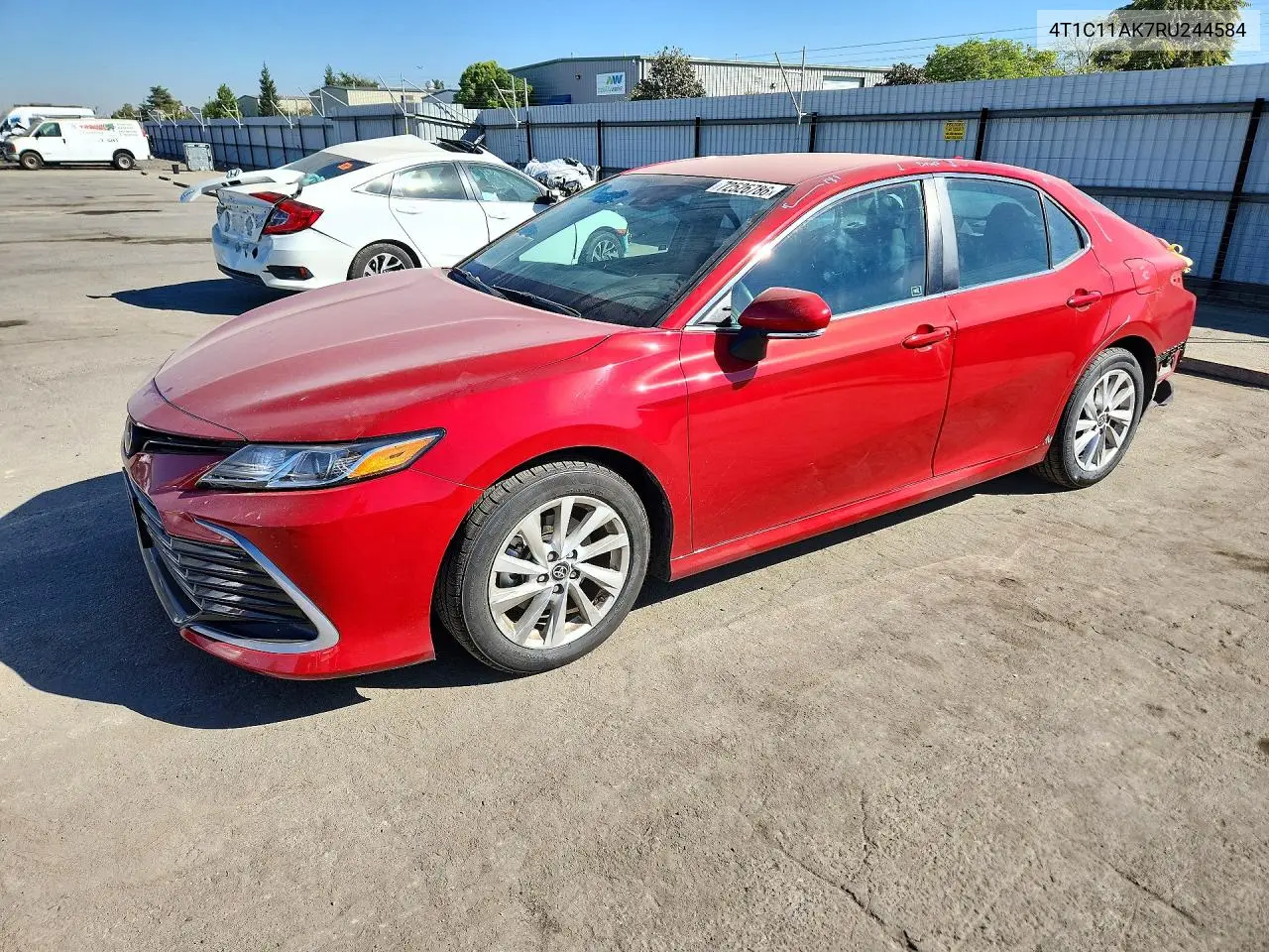 2024 Toyota Camry Le VIN 4T1C11AK7RU244584 фото 1