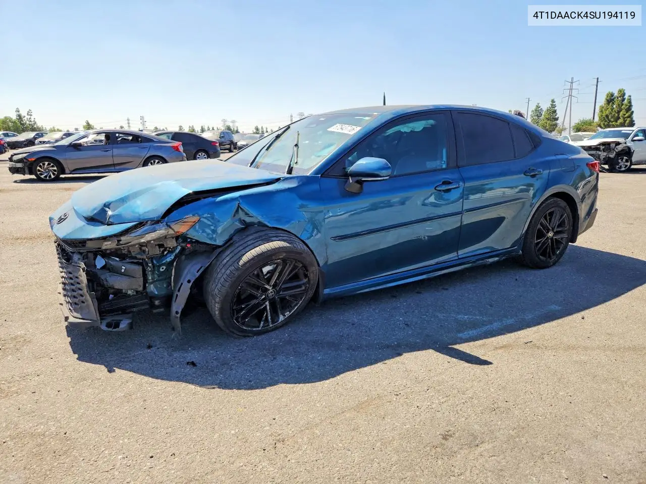 4T1DAACK4SU194119 Toyota Camry 2025 — повреждение Повреждения со всех сторон, фото до ремонта