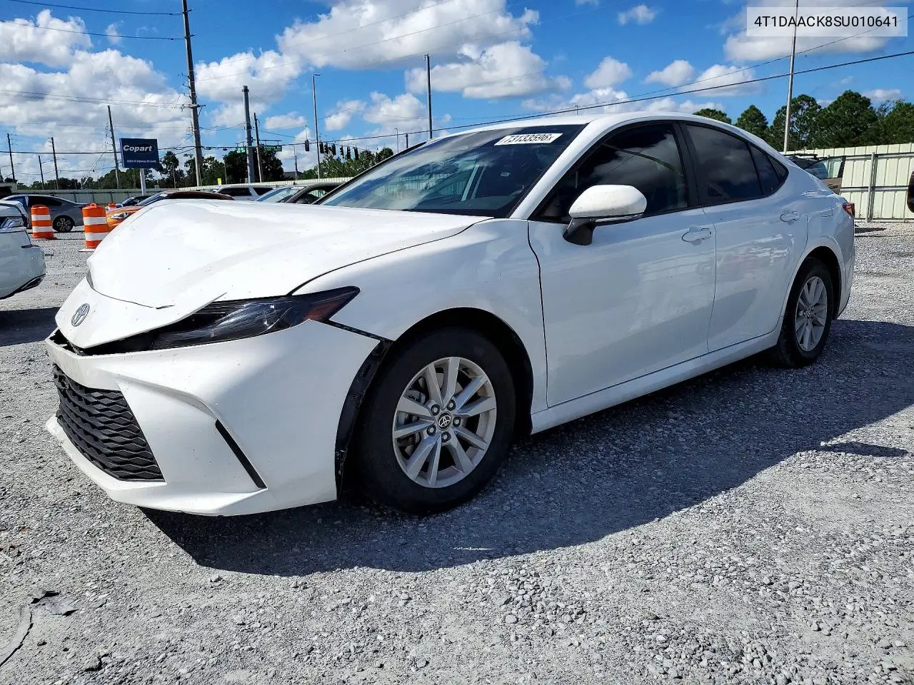4T1DAACK8SU010641 Toyota Camry 2025 — повреждение Передняя часть, фото до ремонта