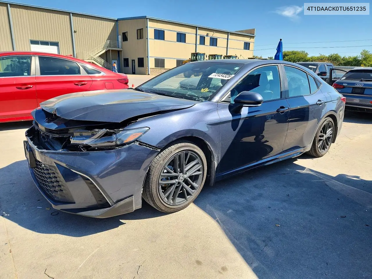2026 Toyota Camry Se VIN 4T1DAACK0TU651235 фото 1