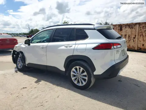 2022 Toyota Corolla Cross Le VIN 7MUBAAAG4NV035559 фото 2