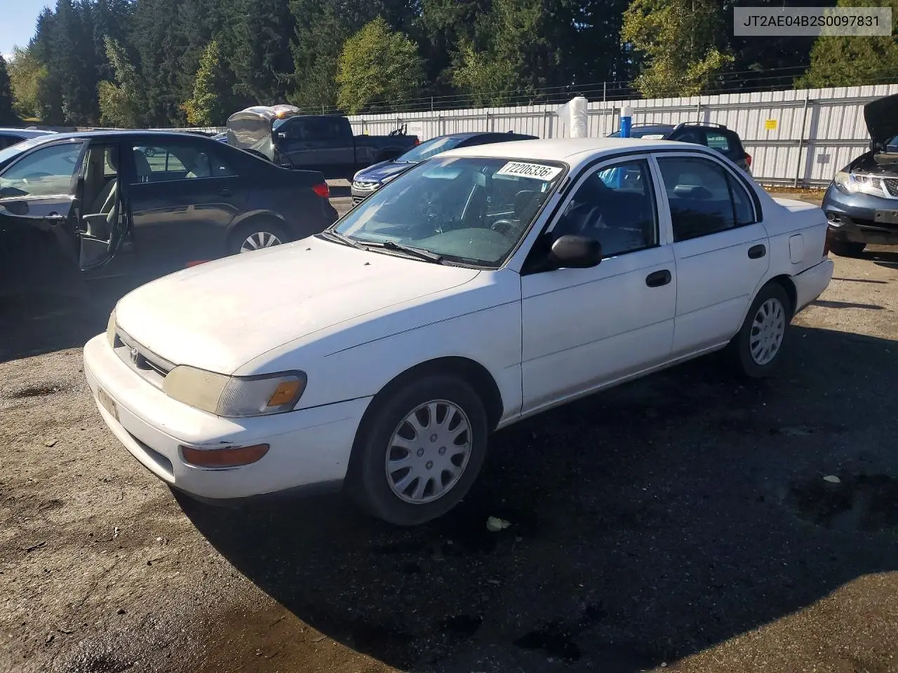 1995 Toyota Corolla Base VIN JT2AE04B2S0097831 фото 1