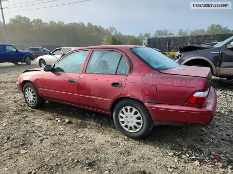 1997 Toyota Corolla Base VIN 1NXBA02E3VZ638981 фото 2