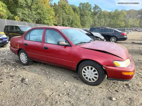 1997 Toyota Corolla Base VIN 1NXBA02E3VZ638981 фото 4