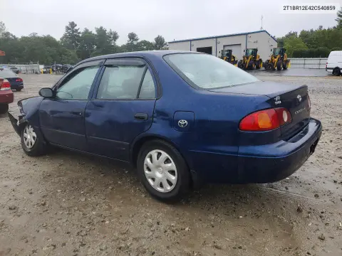 2002 Toyota Corolla Ce VIN 2T1BR12E42C540859 фото 2