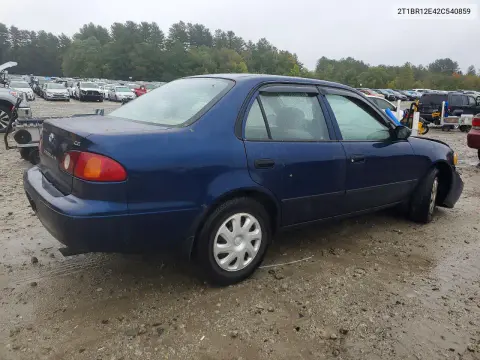 2002 Toyota Corolla Ce VIN 2T1BR12E42C540859 фото 3