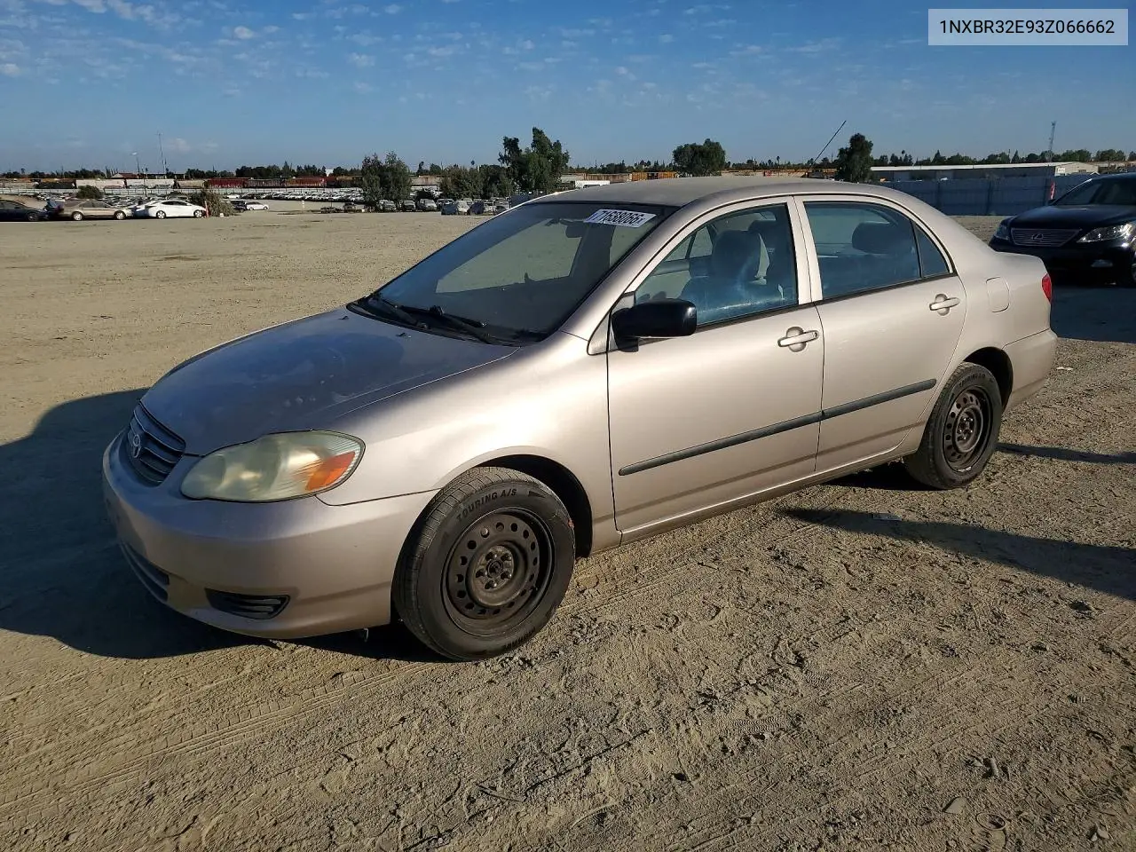 2003 Toyota Corolla Ce VIN 1NXBR32E93Z066662 фото 1