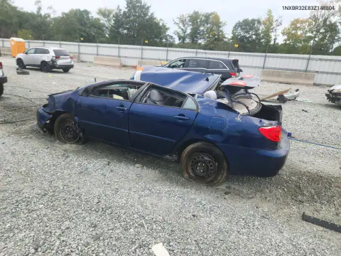 2003 Toyota Corolla Le VIN 1NXBR32E83Z148804 фото 2