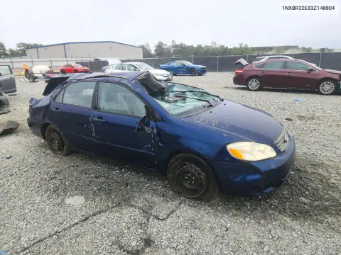 2003 Toyota Corolla Le VIN 1NXBR32E83Z148804 фото 4