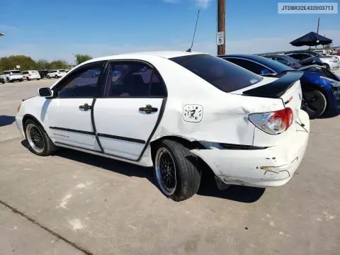 2003 Toyota Corolla Le VIN JTDBR32E432003713 фото 2
