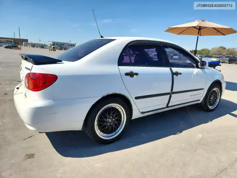 2003 Toyota Corolla Le VIN JTDBR32E432003713 фото 3