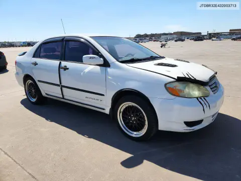 2003 Toyota Corolla Le VIN JTDBR32E432003713 фото 4