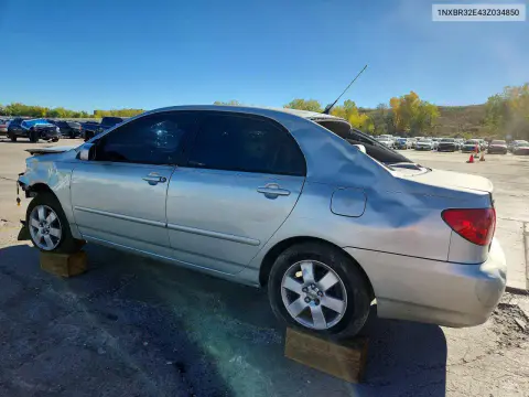 2003 Toyota Corolla Le VIN 1NXBR32E43Z034850 фото 2