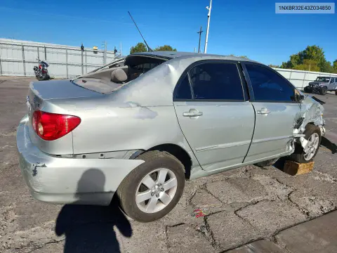 2003 Toyota Corolla Le VIN 1NXBR32E43Z034850 фото 3