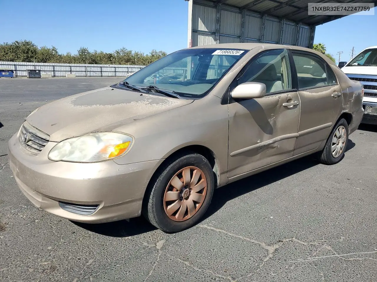 2004 Toyota Corolla Le VIN 1NXBR32E74Z247759 фото 1