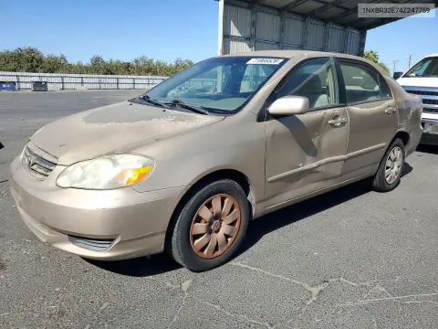 1NXBR32E74Z247759 — 2004 Toyota Corolla, Сторона, фото до ремонта