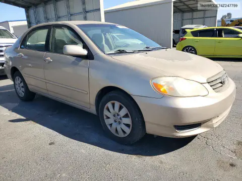 2004 Toyota Corolla Le VIN 1NXBR32E74Z247759 фото 4